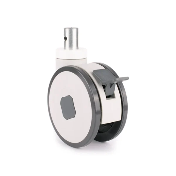 caster-150-AL150WP28 چرخ بیمارستانی 150 پینی ترمزدار - Image 1