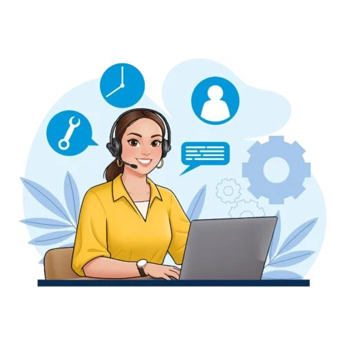 online support illustration image